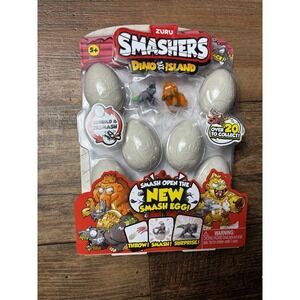 Zuru Smashers Dino Island Dinosaur Smash Eggs 8 Pack Collect Them All - New